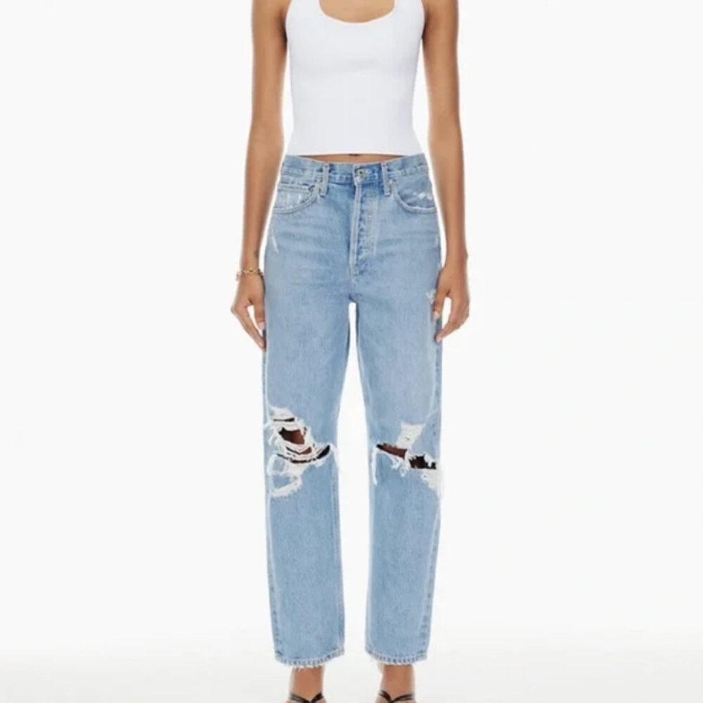 AGOLDE 90's Destroyed Mid Rise Loose Fit